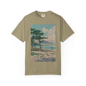 Unisex Garment Dyed T Shirt Featuring Traditional Japanese Art 100 Percent Ring Spun US Cotton 画像 3