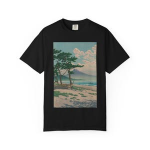 Unisex Garment Dyed T Shirt Featuring Traditional Japanese Art 100 Percent Ring Spun US Cotton 画像 10