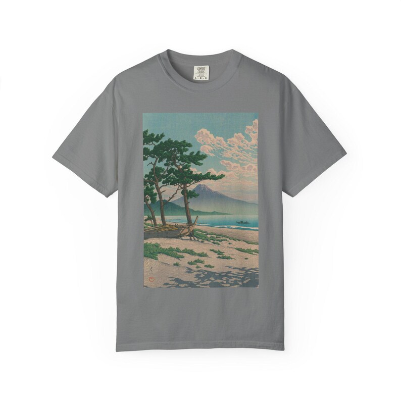Unisex Garment Dyed T Shirt Featuring Traditional Japanese Art 100 Percent Ring Spun US Cotton 画像 6