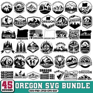 Oregon State SVG,Hiking Camping SVG,Adventure Clipart,Oregon Map SVG,Beaver State Designs,Oregon Nature Designs,Cricut & Silhouette