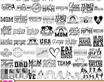 Laut und stolz Wrestling Mama SVG, Wrestler SVG, Wrestling Mama SVG, Wrestler Design, Cricut & Silhouette
