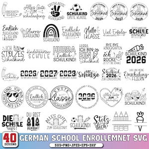 Plotterdatei Einschulung Einschulung digitale Datei,Schulanfang Schulkind 2027,Schulkind 2027,Schulkind,Cricut & Silhouette