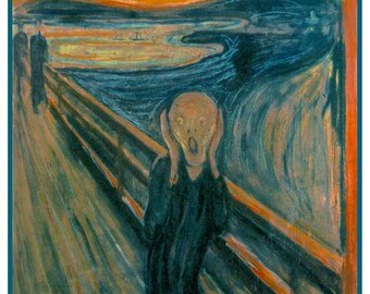 The Scream 1893 Edvard Munch Fine Art Painting Poster Repro FREE S//H