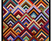 Concentric Chevrons inspired by an Amish Quilt Orenco Originals Counted Cross Stitch Chart Pattern