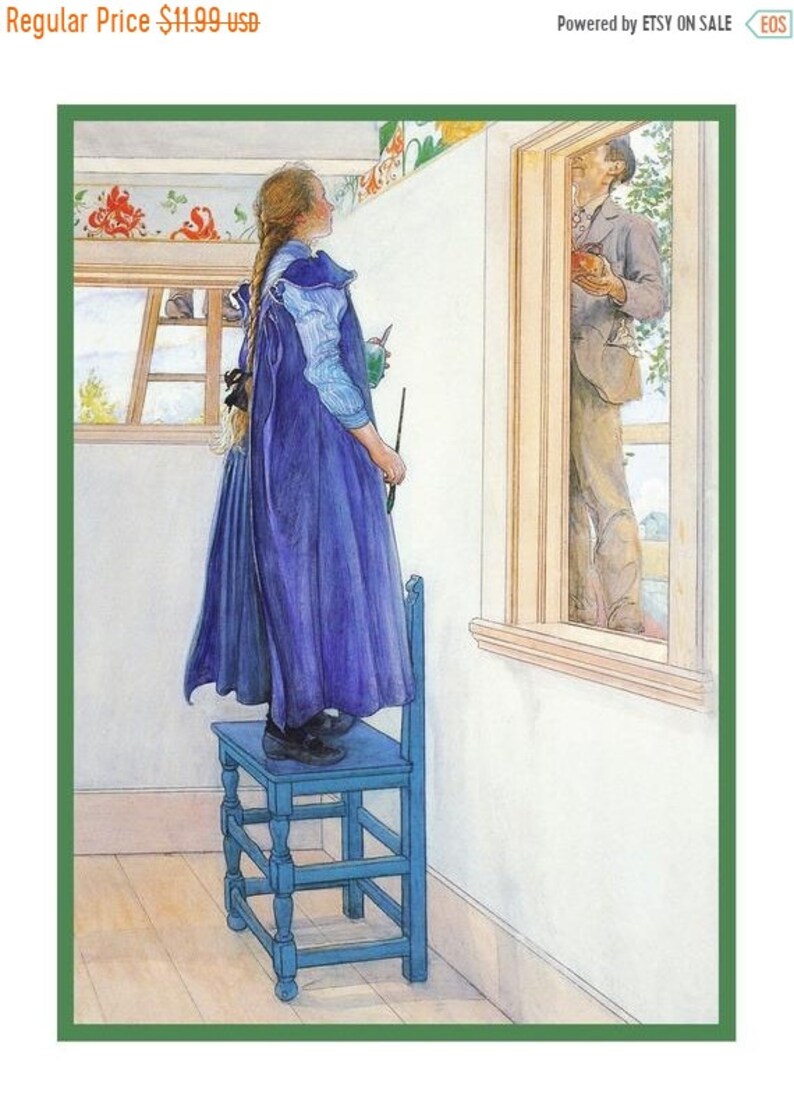 Spring Sale Carl Larsson S Suzanne Painting Counted Cross Stitch Chart
