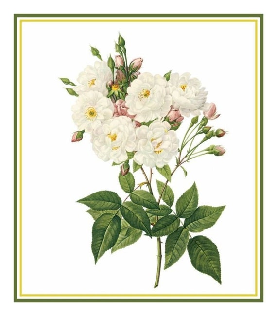 Orenco Originals Spring Bouquet Flower by Pierre-Joseph Redoute Counted Cross Stitch.
