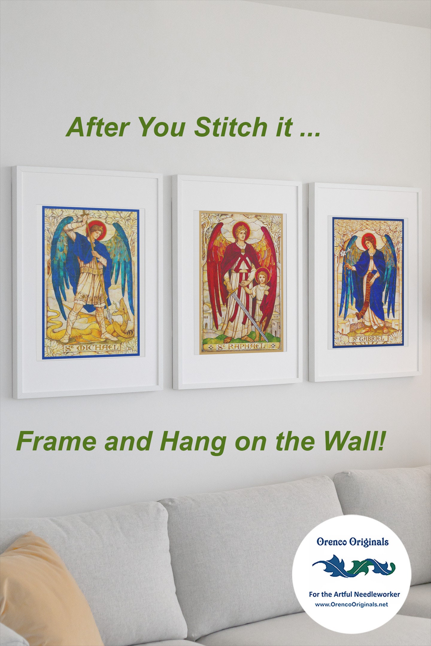 DIGITAL DOWNLOAD Archangel Michael by Powell and Sons ( White