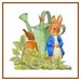 DIGITAL CHART Peter Rabbit in Garden With a Watering Can by Beatrix ...