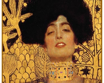 Portrait of Judith Detail inspired by Art Nouveau Artist Gustav Klimt Orenco Originals Counted Cross Stitch Pattern