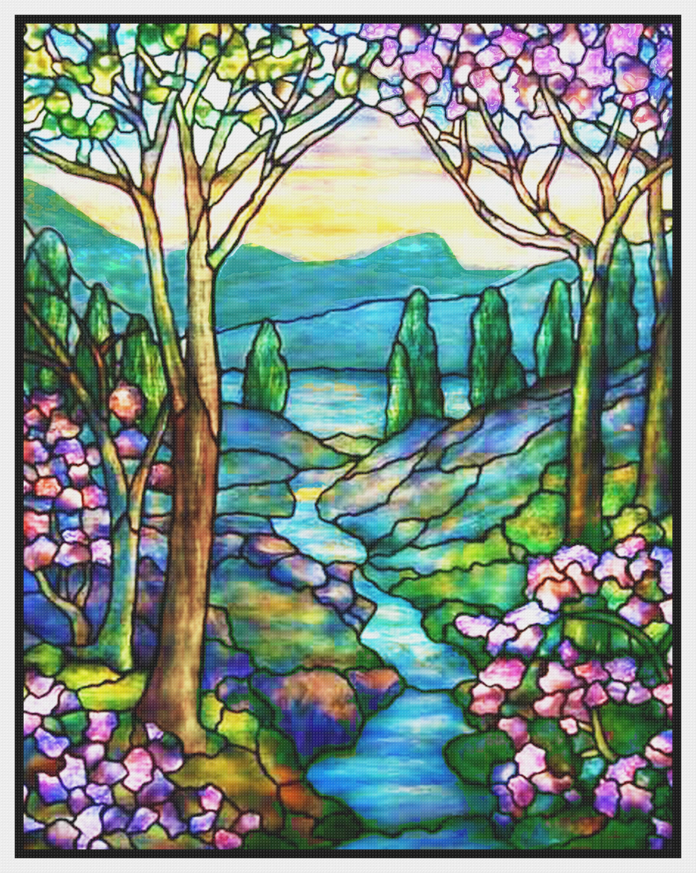 Digital DOWNLOAD Louis Comfort Tiffany's Mountain and 