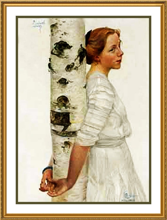 Scandinavian Artist Carl Larsson Self Portrait Countd Cross Stitch Chart Pattern