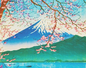 DIGITAL Download Japanese Kawase Hasui Mt Fuji Spring Orenco Originals Counted Cross Stitch Chart / Pattern - PDF