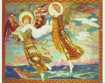 PDF-Digital Download John Duncan's Saint Bride Angels  Orenco Originals Counted Cross Stitch Pattern