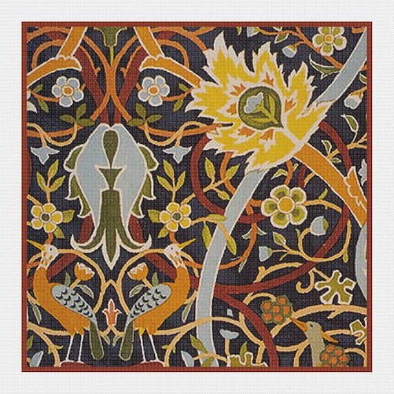 Orenco Originals Bullerswood #2 by William Morris Counted Cross Stitch Pattern