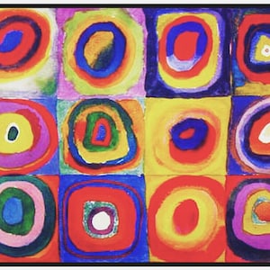 Digital DOWNLOAD Wassily Kandinsky's Concentric Circles Pattern Keeper  Markup R-XP Apps Compatible Counted Cross Stitch Chart / Pattern