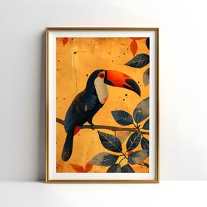 Toucan Print: Tropical Jungle Bird Wall Art (Digital Download)