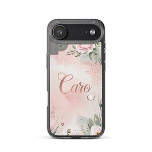 Caro iPhone Hülle, Transparente Schutzhülle, Italian Love Design, Geschenk
