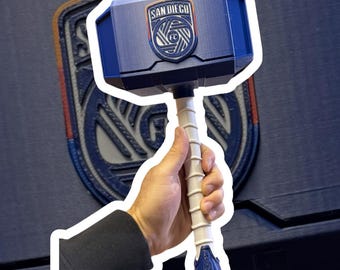 Custom Mjolnir Hammer – Personalized Thor Hammer Trophy with Display Stand