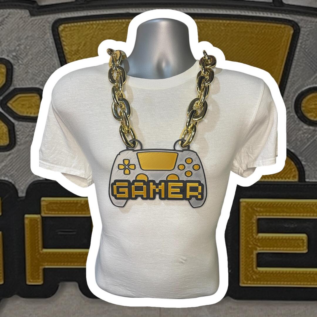 GAMER 3D Logo Fan Chain: Metallic Team Colors - Etsy