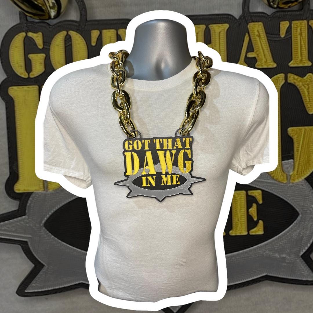 Got That Dawg in Me Logo Chain - 3D Logo Fan Chain, Hype, Championship ...