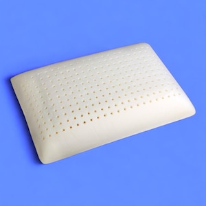 Orthopedic Memory Foam Pillow with Washable Cover - Breathable Ventilated Latex Bed Pillow | 60x40x15 cm Neck Support for Side&Back Sleepers