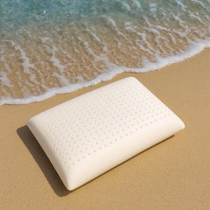 Orthopedic Memory Foam Pillow with Washable Cover - Breathable Ventilated Latex Bed Pillow | 60x40x15 cm Neck Support for Side&Back Sleepers