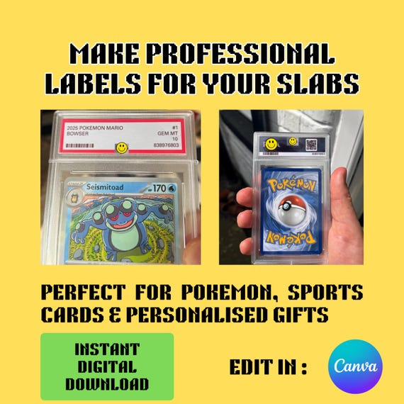 graded card slab labels Standard Card Grading Slab Only – 1st Graded