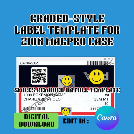 graded card label template Zion MagPro Custom Graded-Style Slab Grading Service – HITS MEMORABILIA