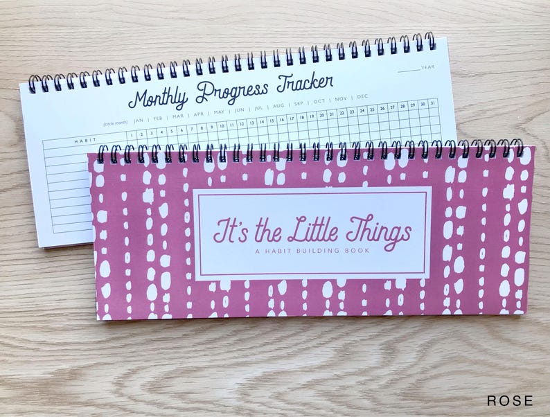 Habit Building Book | 12-36 Month | Habit Tracker | Goal Book | New Habits | Progress Chart | Lay Flat | Spiral Wire Binding | Daily Goals zdjęcie 1