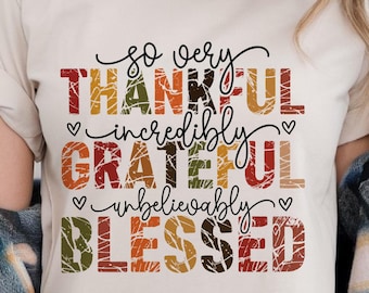 Thanksgiving Christian PNG, Thankful Faith Quote Shirt Design, Fall Scripture Sublimation Graphic