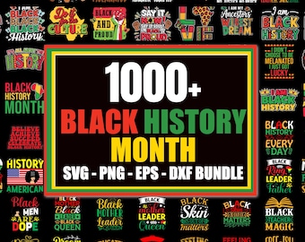 1000+ Black History Month SVG Bundle – African American Culture Clipart, Juneteenth, Melanin, Digital Download