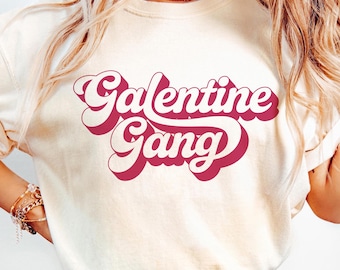 PNG retro de la pandilla Gialentine: diseño de camiseta para el Día de Galentines, regalo para mejores amigas, sublimación para el Día de Galentines