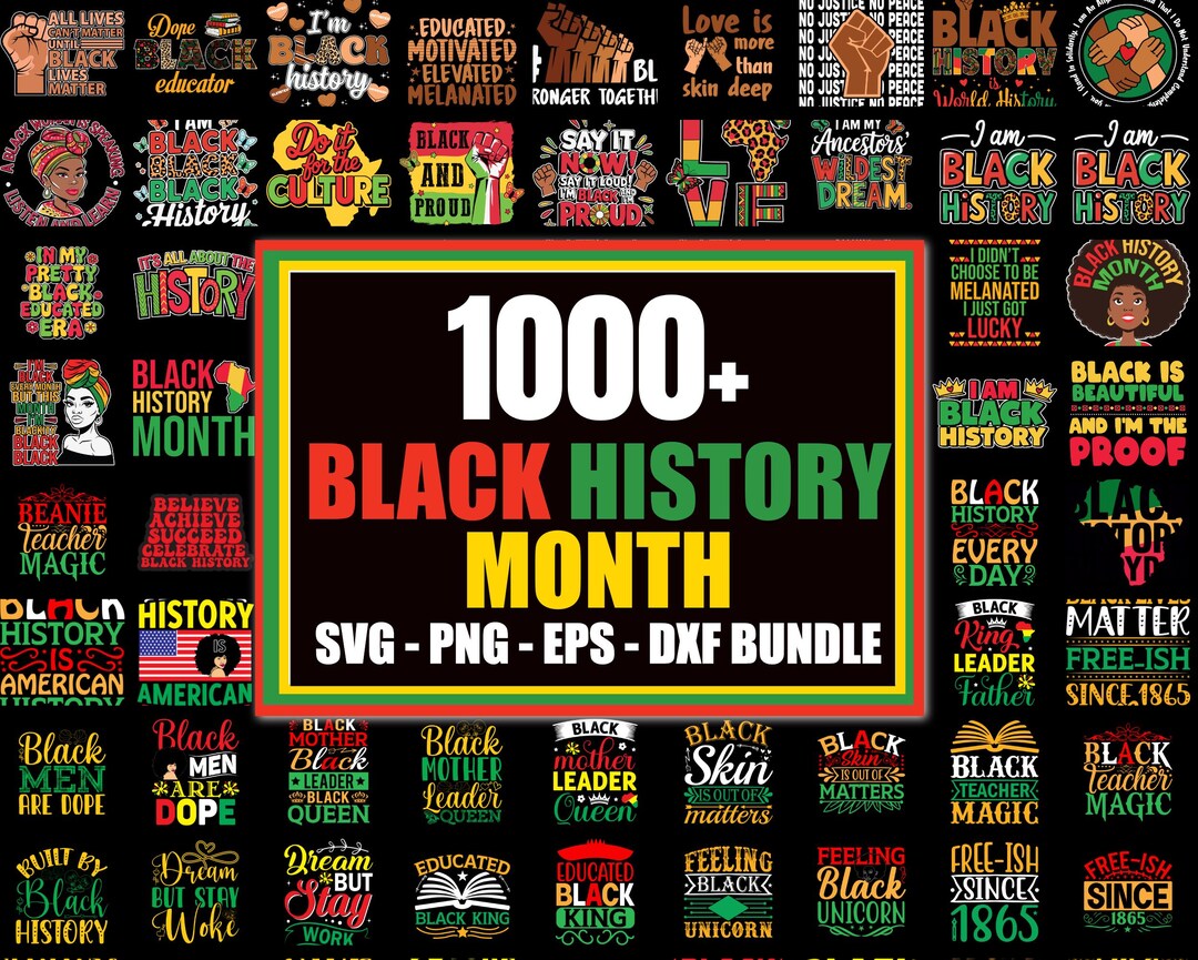 1000+ Black History Month SVG Bundle – African American Culture Clipart ...