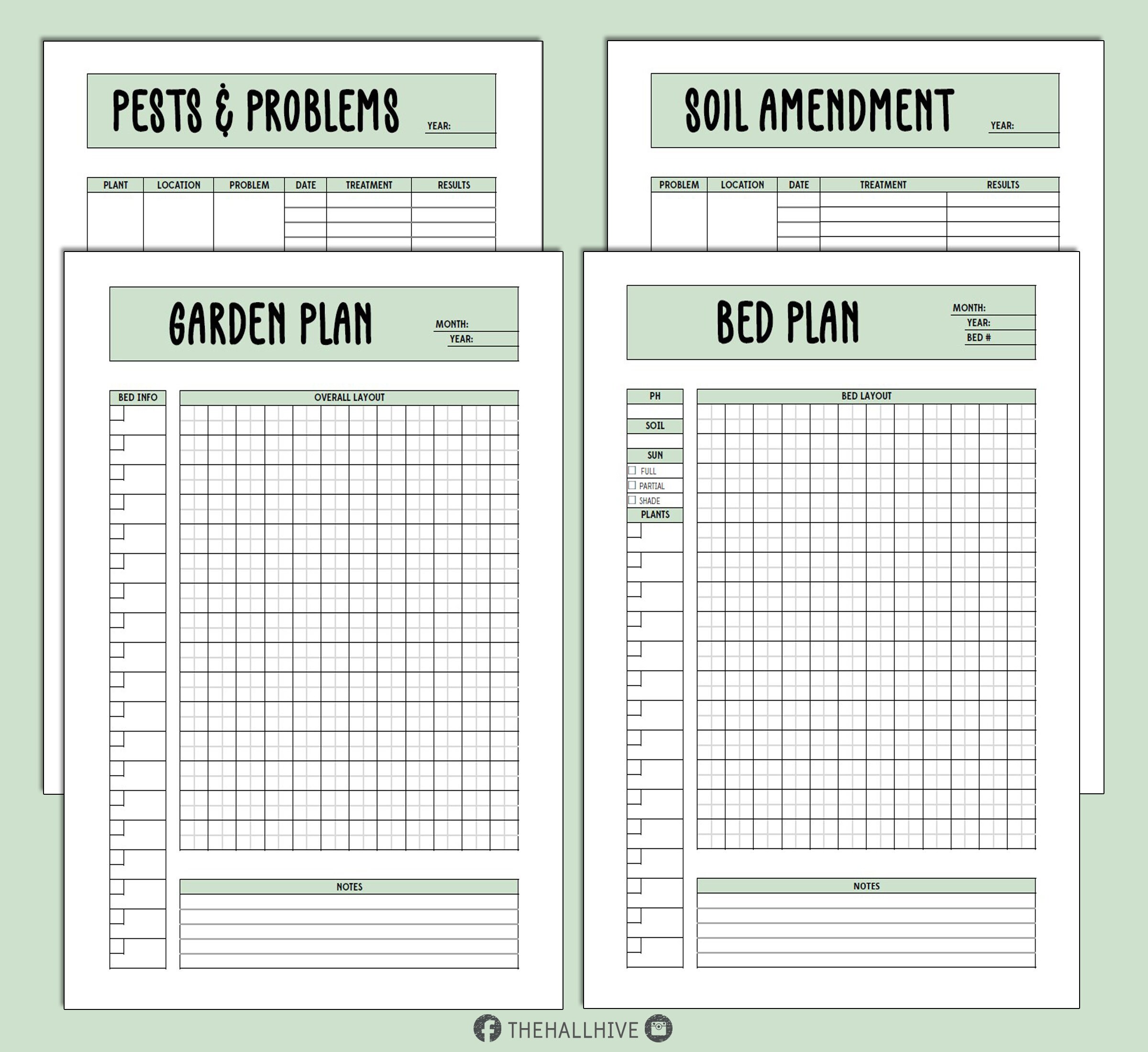 Complete Garden Planner & Calendar for Gardening PDF for Goodnotes ...