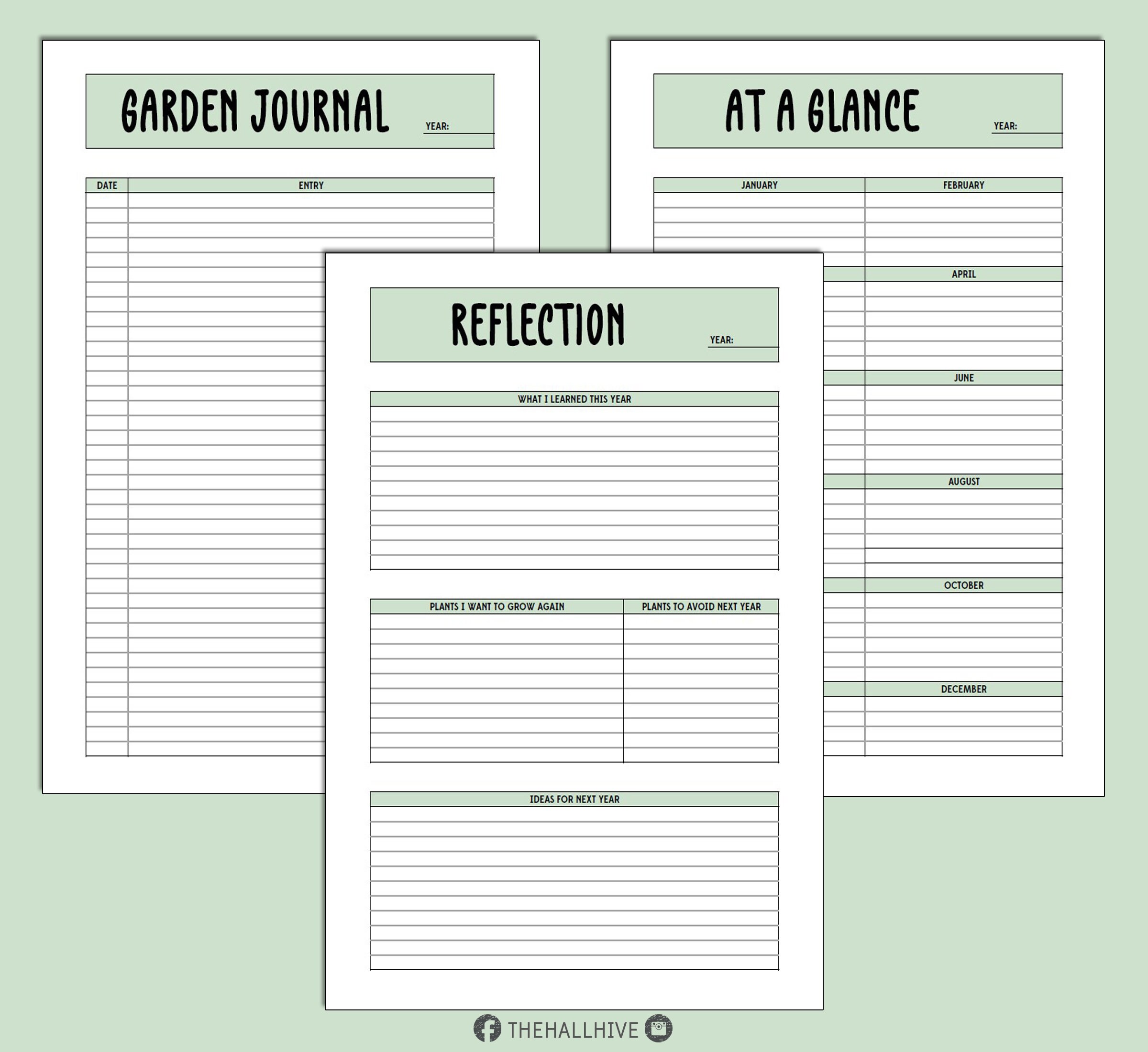 Complete Garden Planner & Calendar for Gardening PDF for Goodnotes ...
