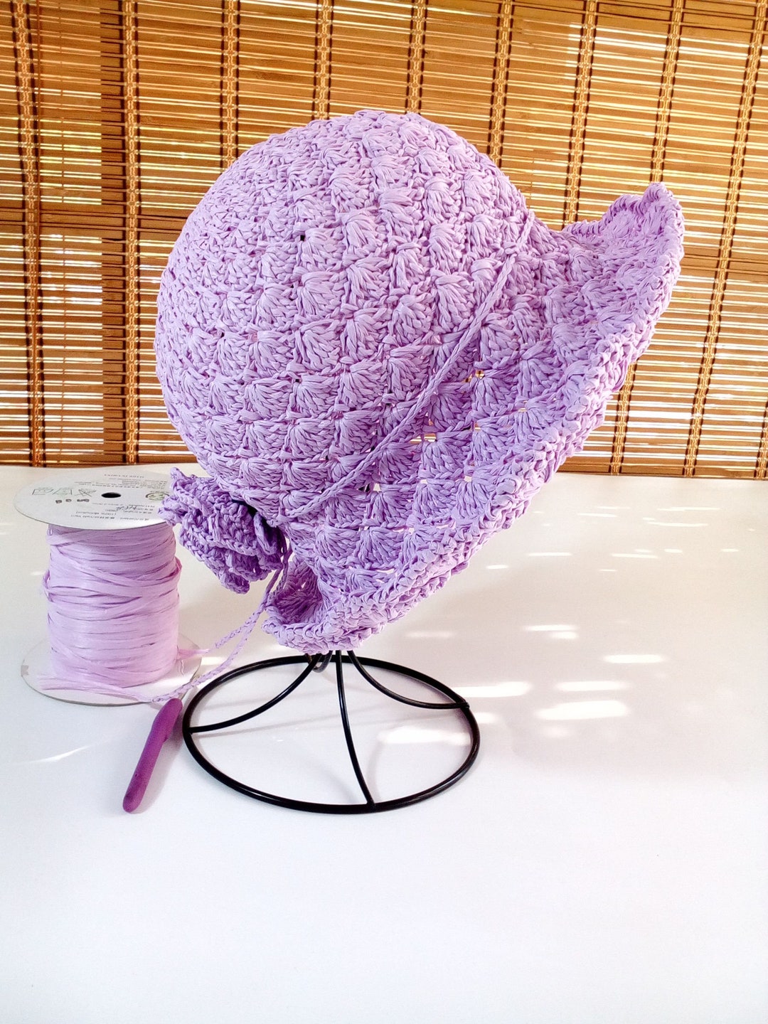 Crochet Straw Hat Summer Hat Beach Hat wide brim Hat Crochet Hat