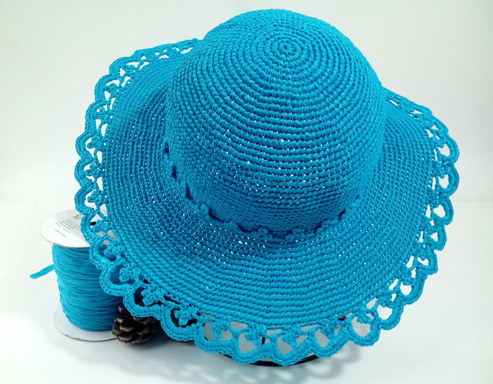 Crochet Straw Hat Summer Hat Beach Hat wide brim Hat Crochet Hat