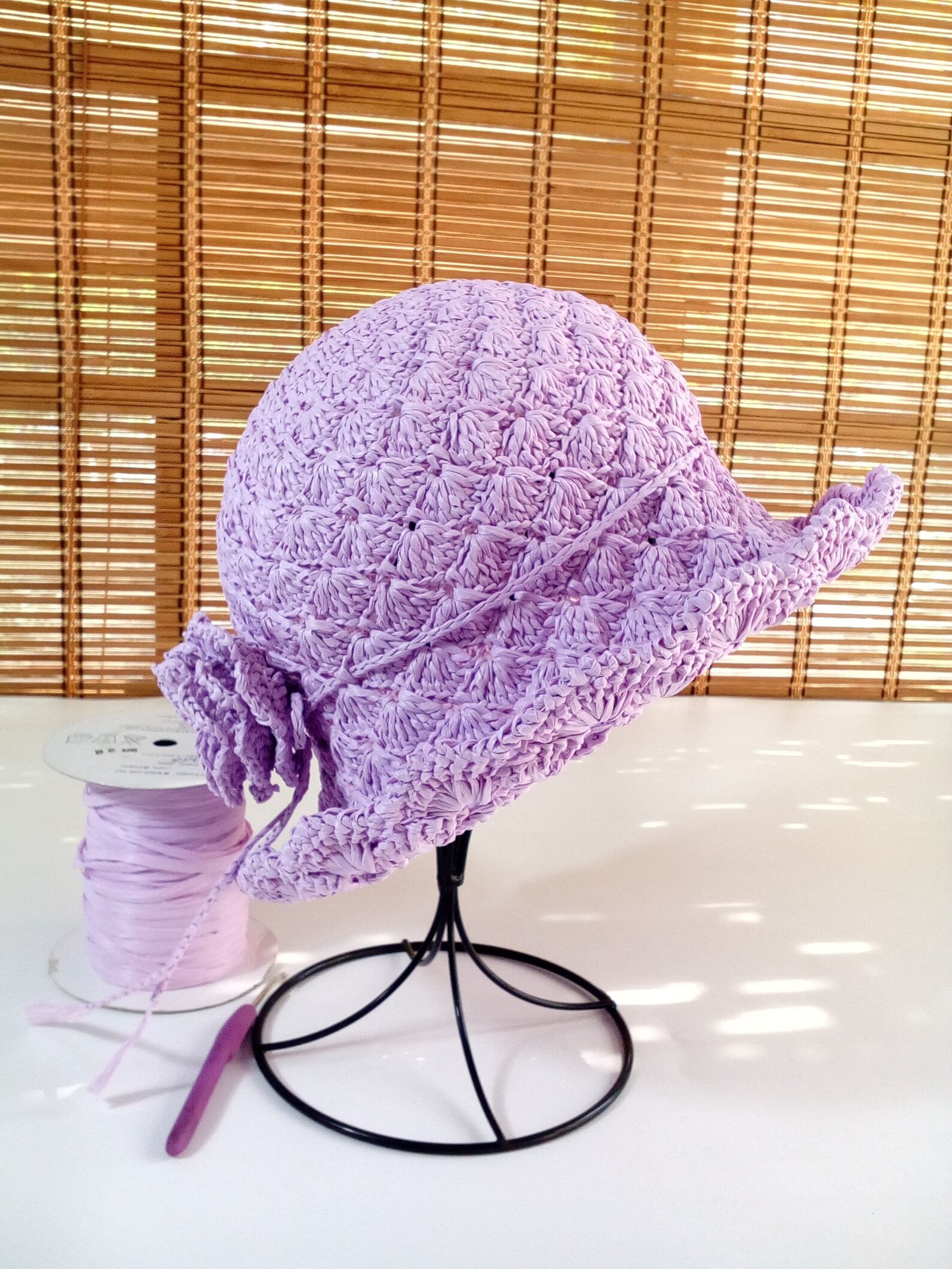 Crochet Straw Hat Summer Hat Beach Hat wide brim Hat Crochet Hat