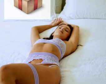 Mystery Lingerie Set for Her, Fishnet, Bodysuit, Bikinis, and Garter Belt Sets. Lingerie Gift Sets For Her! By Bella Lace