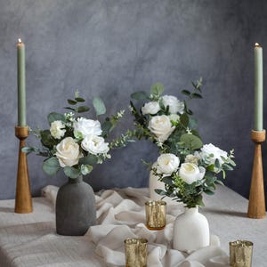 Bud Vase Mini Bouquet l Set of 3 Bud Vase Bouquets l Keepsake Wedding Decor l Silk Flower Bud Vase Bouquet l Mini Centerpiece