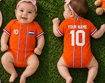 Body de bebé de la selección de los Países Bajos / Camiseta de los Países Bajos para recién nacidos