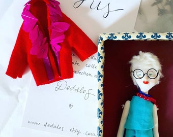 Portrait Gift Idea // 3d Portrait Idea / Custom Doll Portrait / Portrait Art Doll / Paperclay Doll / Collectors Doll / Sculpted Portrait