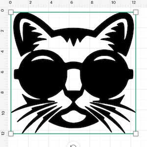Cooler Katzenaufkleber