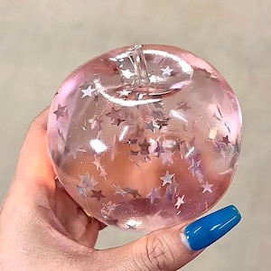 Stjärnäpple! Formbart, icke-studsande vaselinstruktur, mjukt, handgjort, squishy äpple