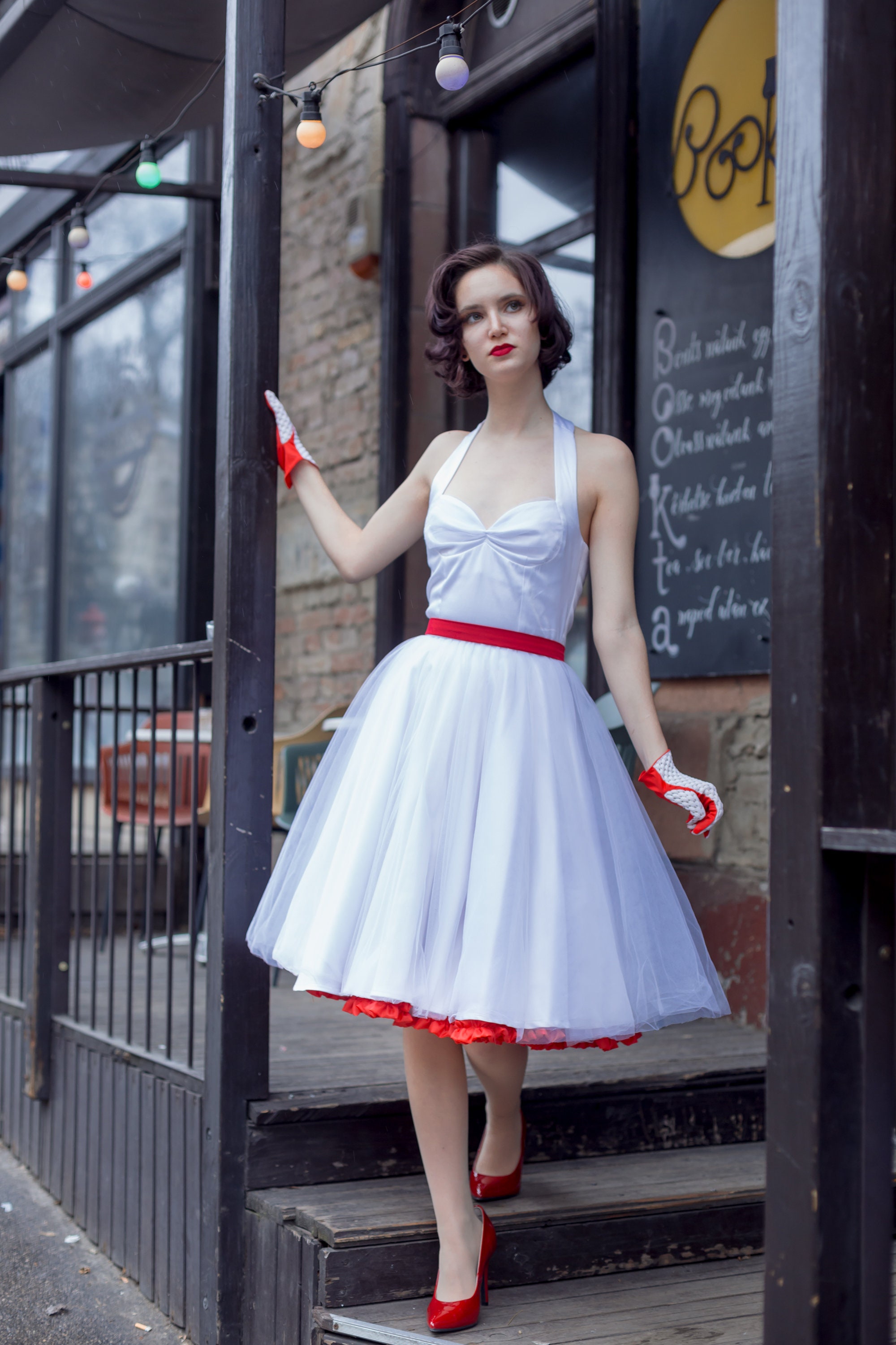Shannon Wedding Dress: Vintage Style / Pin-up / Rockabilly Knee-high Bride  Dress by Ticci Rockabilly Clothing -  Canada
