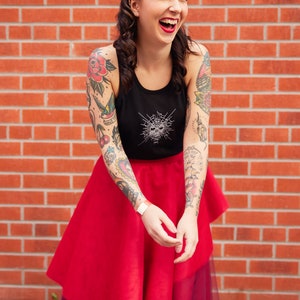Ramone tulle skirt and skull top By TiCCi Rockabilly Clothing