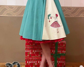 Christmas skirt By TiCCi Rockabilly Clothing