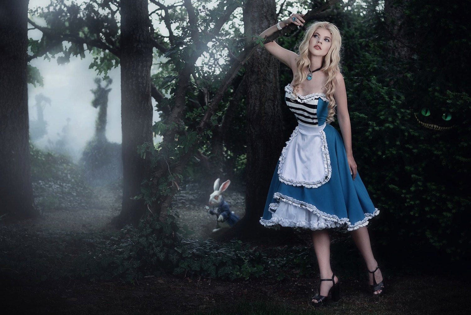 Alice in wonderland clearance pin up dress