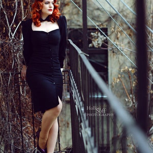 Little Black Dress: vintage style / pin-up / rockabilly pencil dress by TiCCi Rockabilly Clothing image 5