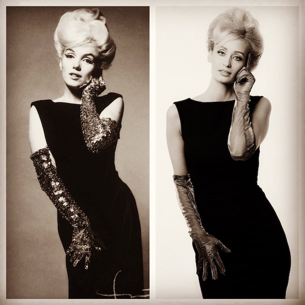 Amanda Kleid und Handschuh Marilyn Monroe Stil By TiCCi